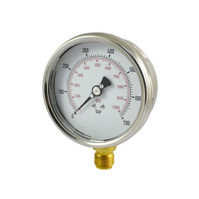 Oliegevulde hydraulische manometer